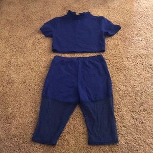2 piece- Royal blue